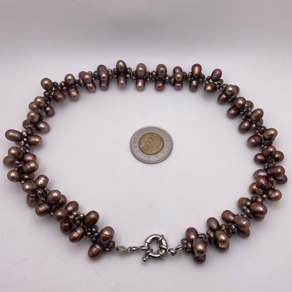 Dyed freshwater pearl necklace - Picture 3 of 3